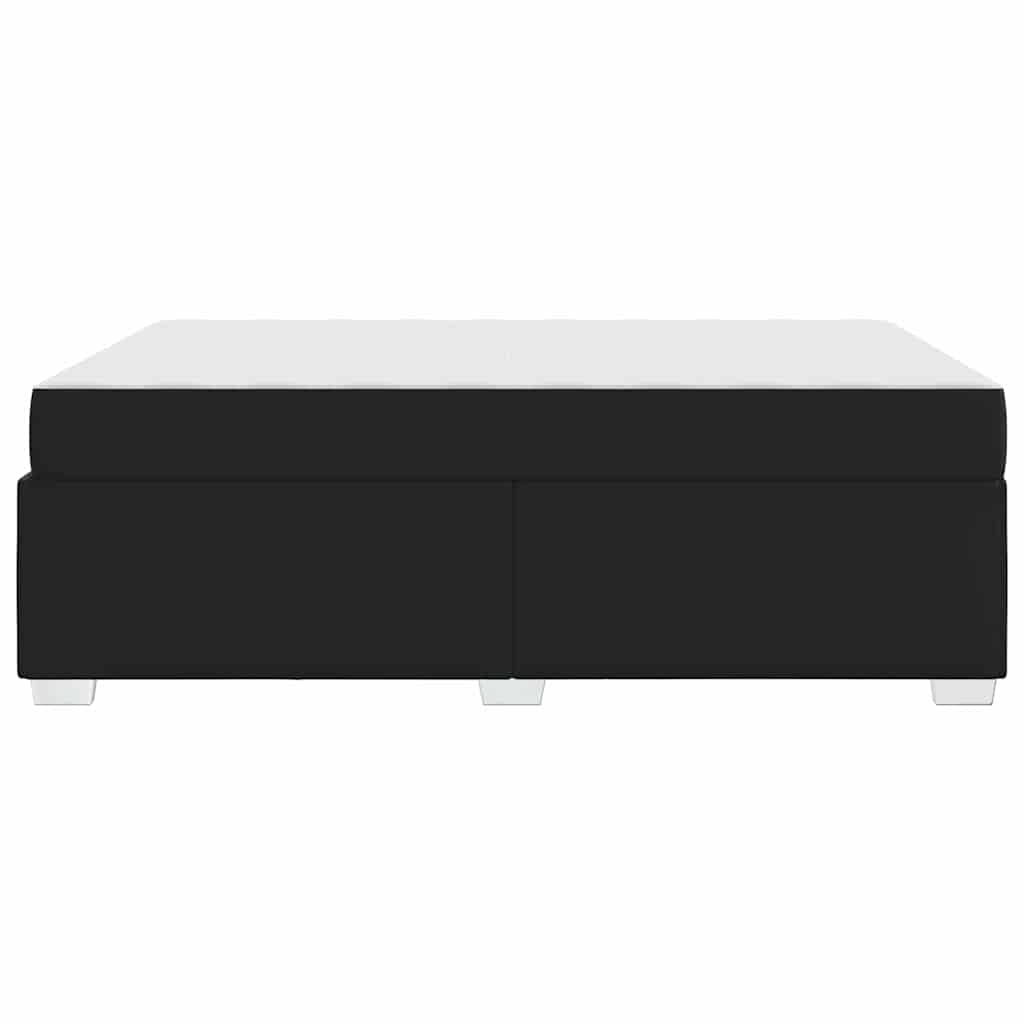 Cadre de lit avec matelas Noir 140 x 200 cm tissu - XIOS