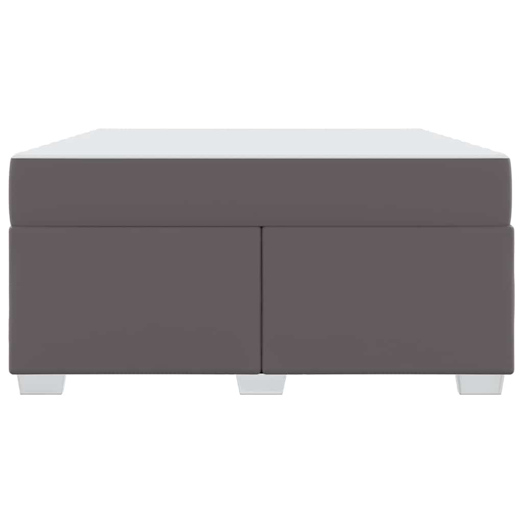 Cadre de lit avec matelas Gris 140 x 200 cm tissu - XIOS