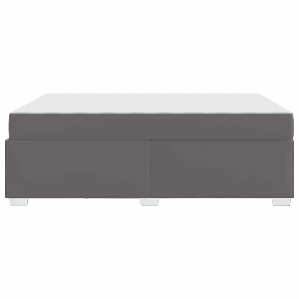 Cadre de lit avec matelas Gris 140 x 200 cm tissu - XIOS