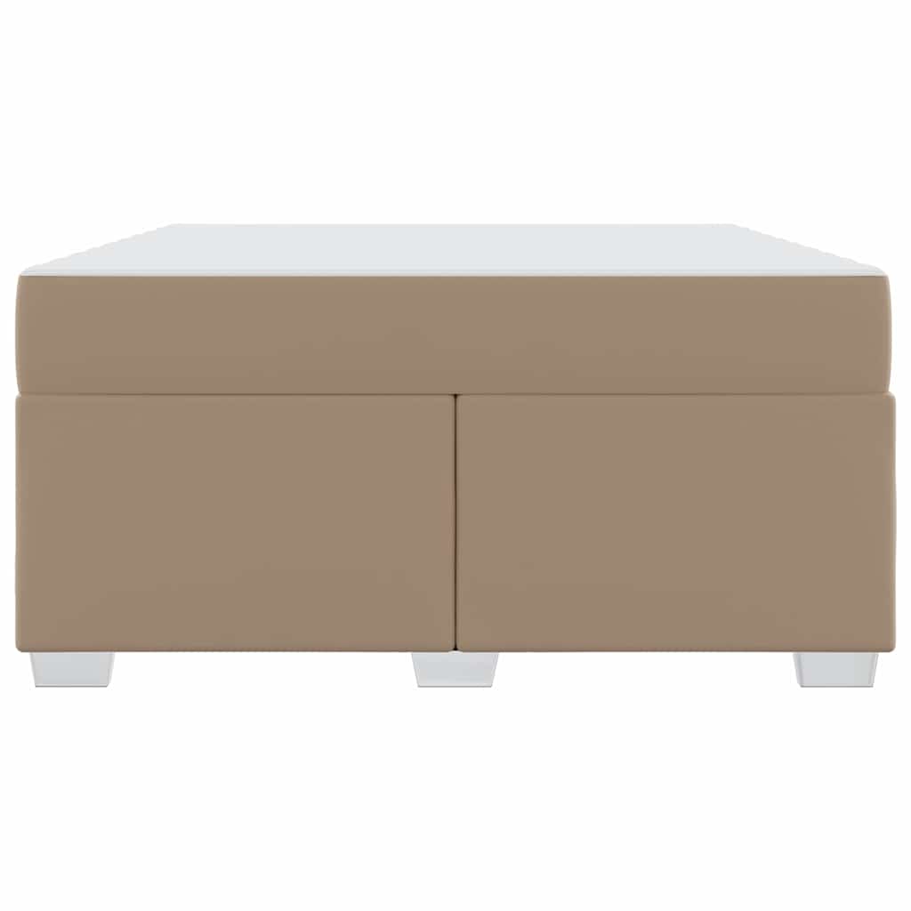 Cadre de lit avec matelas Cappuccino 140 x 200 cm tissu - XIOS
