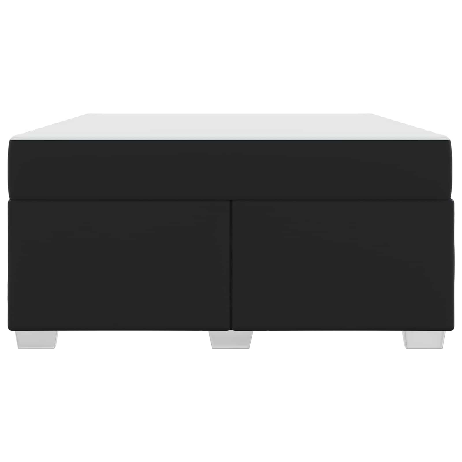 Cadre de lit avec matelas Noir 160 x 200 cm tissu - XIOS