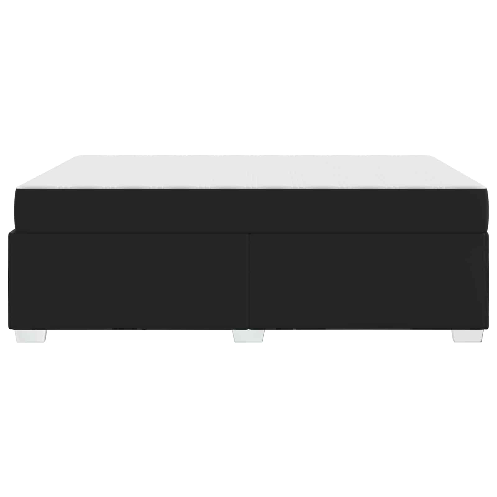 Cadre de lit avec matelas Noir 160 x 200 cm tissu - XIOS