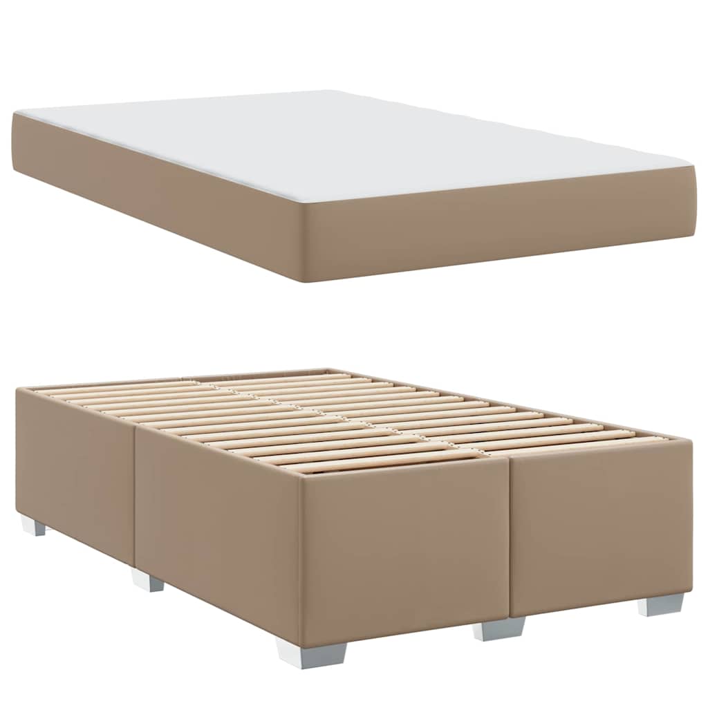Cadre de lit avec matelas Cappuccino 160 x 200 cm tissu - XIOS