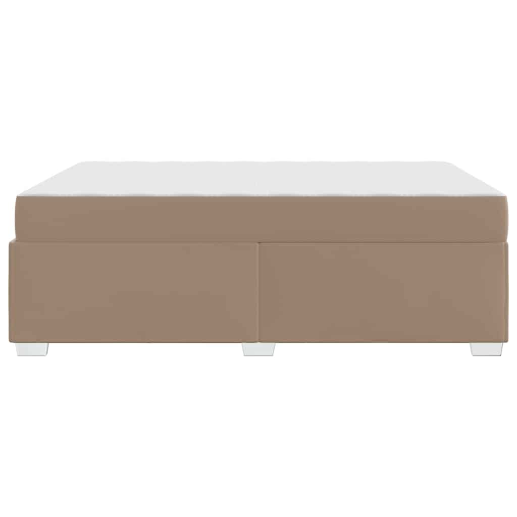 Cadre de lit avec matelas Cappuccino 160 x 200 cm tissu - XIOS