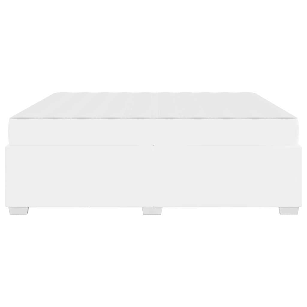 Cadre de lit avec matelas Blanc 180 x 200 cm tissu - XIOS