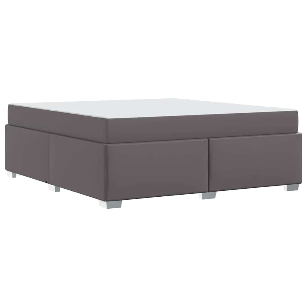 Cadre de lit Gris 180 x 200 cm PVC