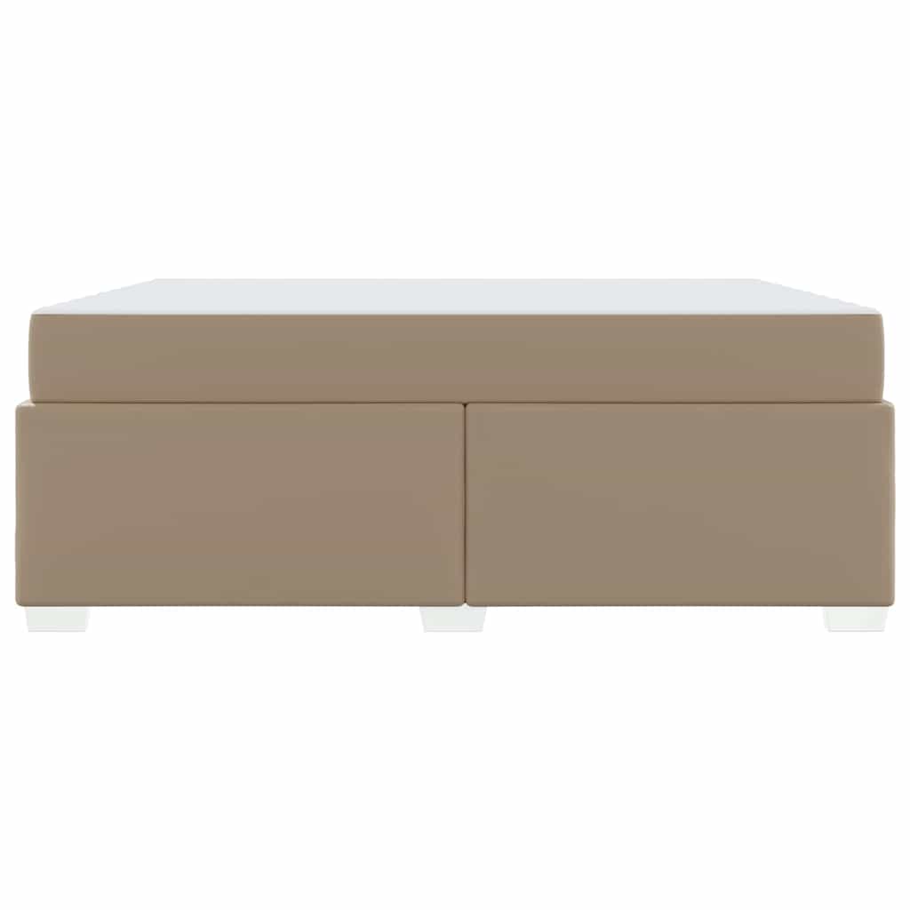 Cadre de lit avec matelas Cappuccino 180 x 200 cm tissu - XIOS