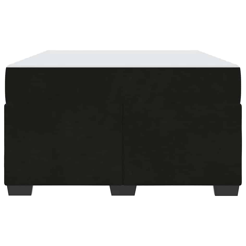 Cadre de lit avec matelas Noir 120 x 190 cm tissu - XIOS