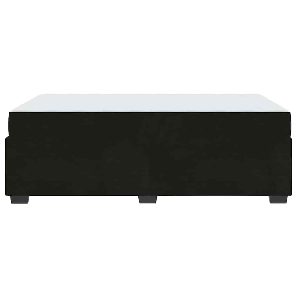 Cadre de lit avec matelas Noir 120 x 190 cm tissu - XIOS