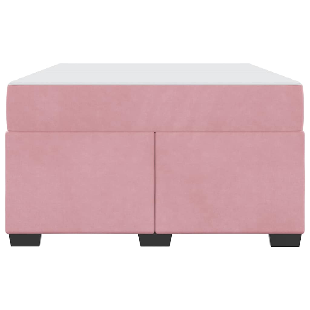 Cadre de lit avec matelas Rose 120 x 200 cm tissu - XIOS