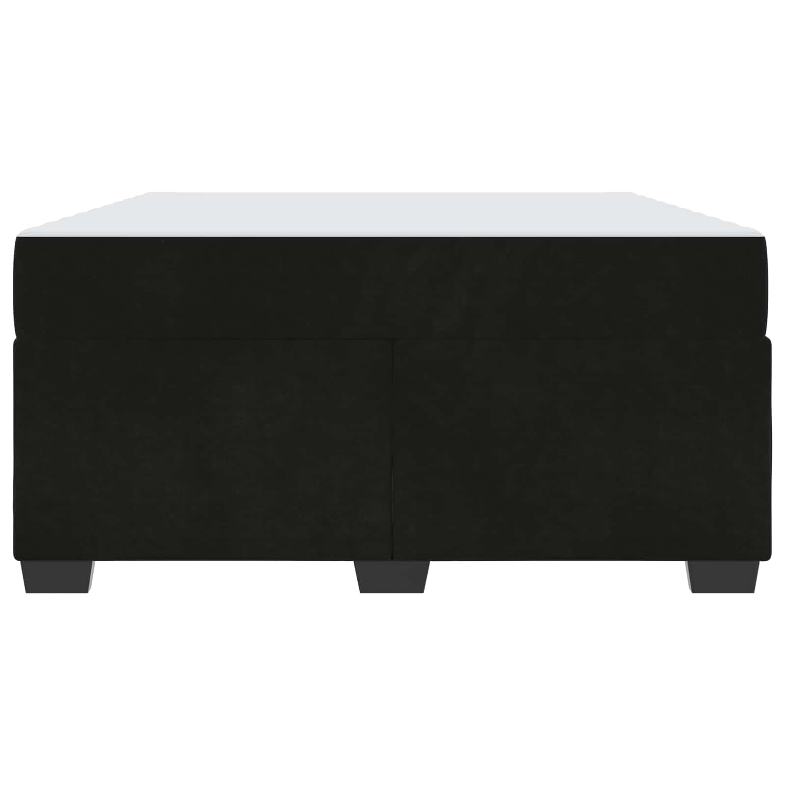 Cadre de lit avec matelas Noir 140 x 200 cm tissu - XIOS