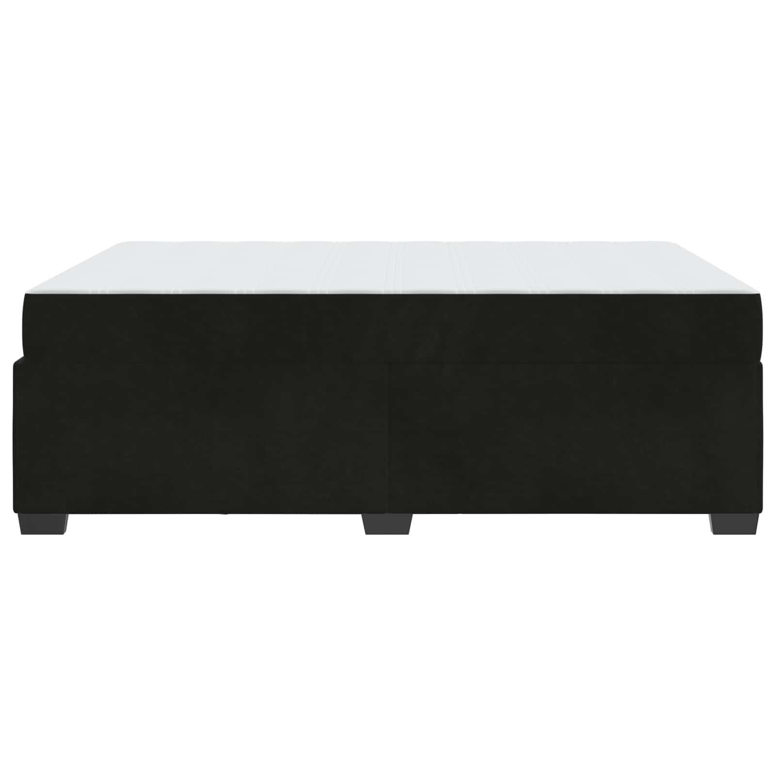 Cadre de lit avec matelas Noir 140 x 200 cm tissu - XIOS