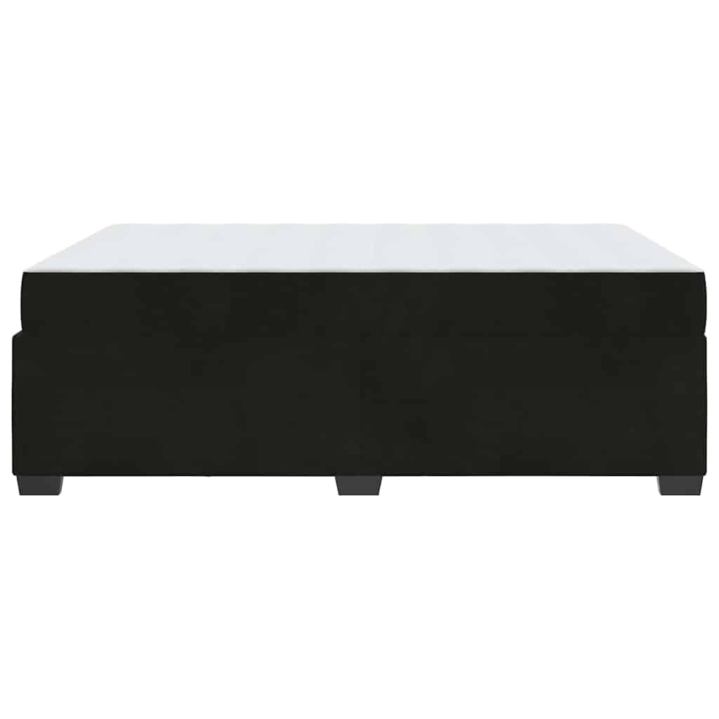Cadre de lit avec matelas Noir 160 x 200 cm tissu - XIOS