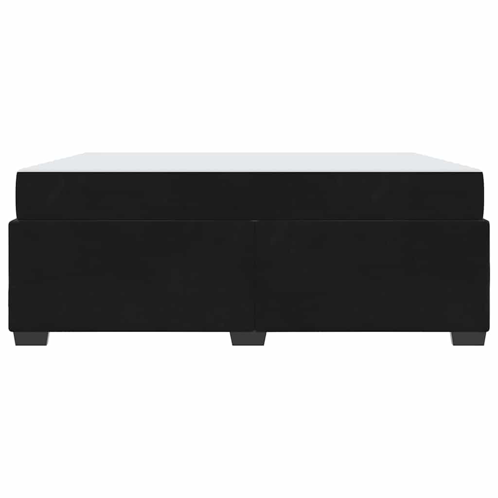 Cadre de lit avec matelas Noir 180 x 200 cm tissu - XIOS