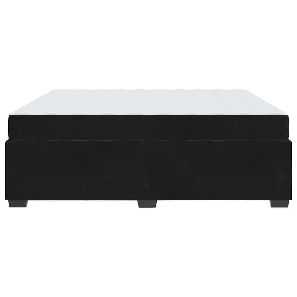 Cadre de lit avec matelas Noir 180 x 200 cm tissu - XIOS