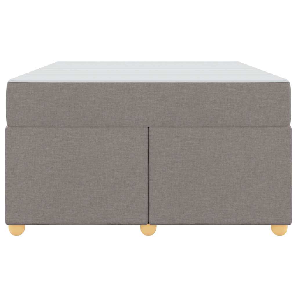 Cadre de lit avec matelas Taupe 120 x 190 cm tissu - XIOS