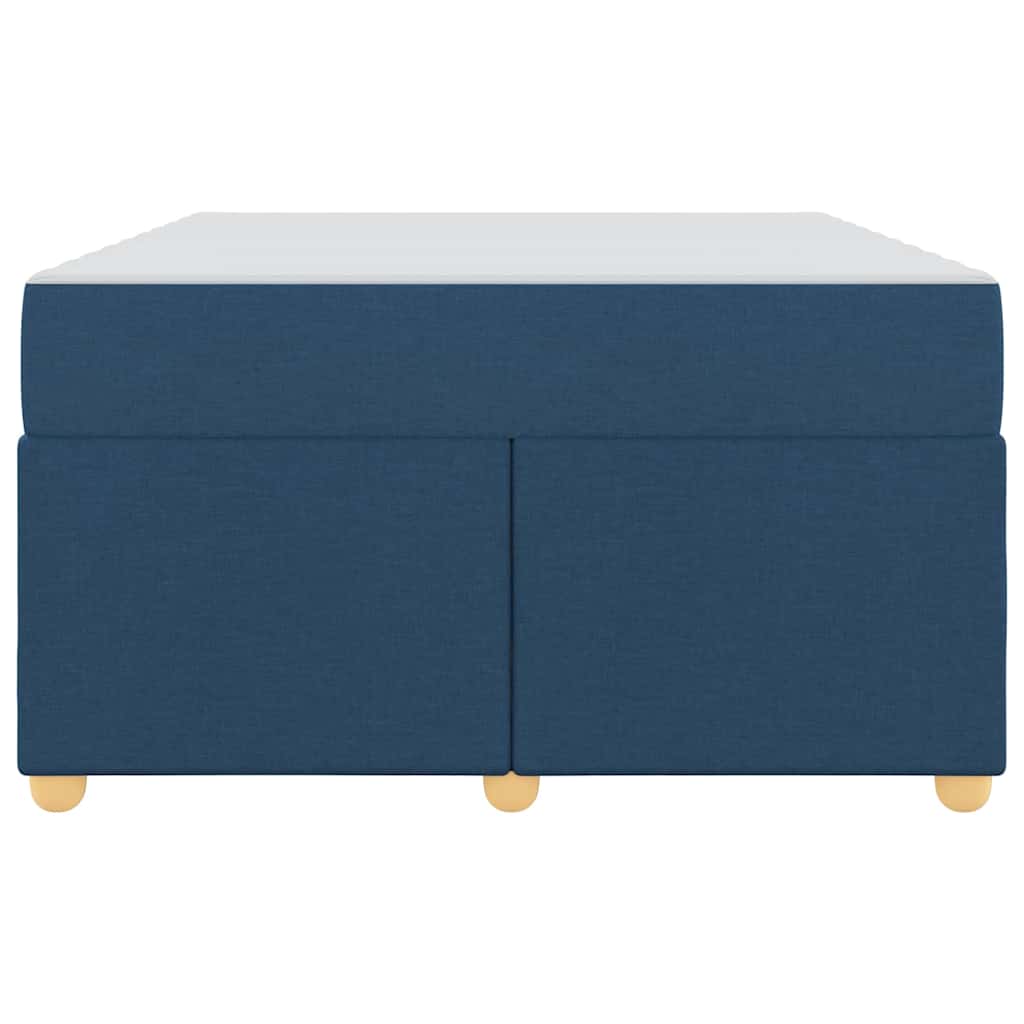 Cadre de lit avec matelas Bleu 120 x 190 cm tissu - XIOS