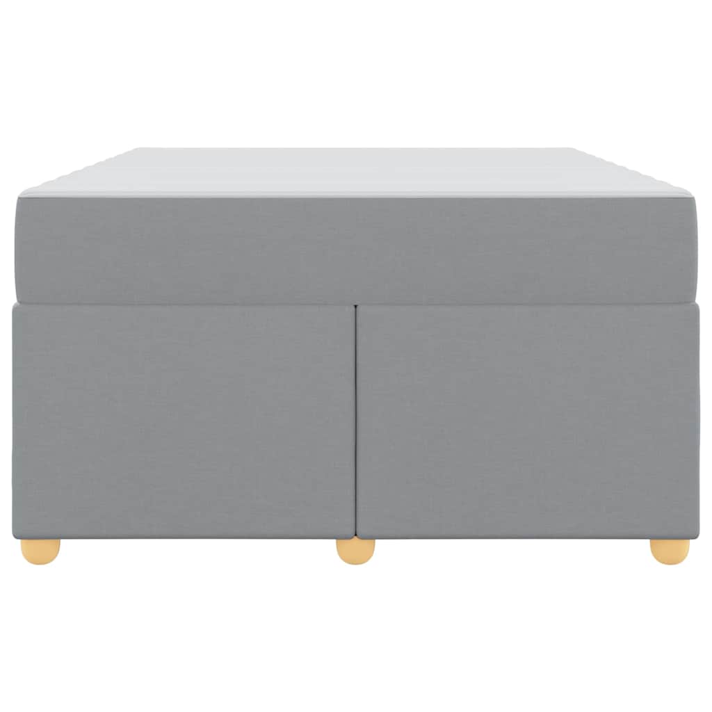 Cadre de lit avec matelas Gris clair 120 x 200 cm tissu - XIOS