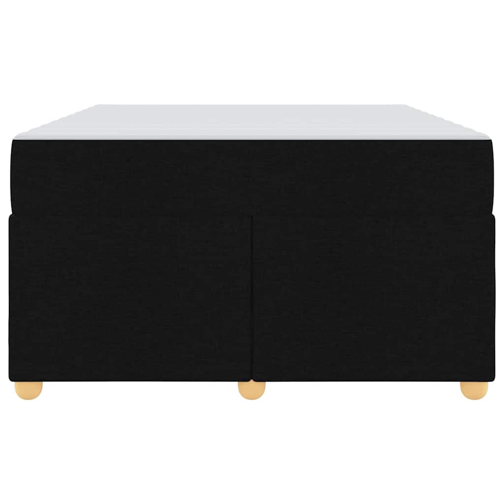 Cadre de lit avec matelas Noir 120 x 200 cm tissu - XIOS