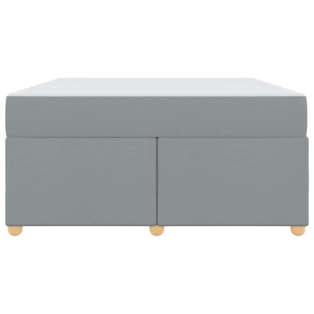 Cadre de lit avec matelas Gris clair 140 x 200 cm tissu - XIOS