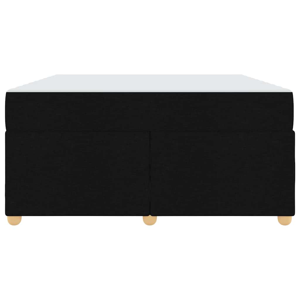 Cadre de lit avec matelas Noir 140 x 200 cm tissu - XIOS