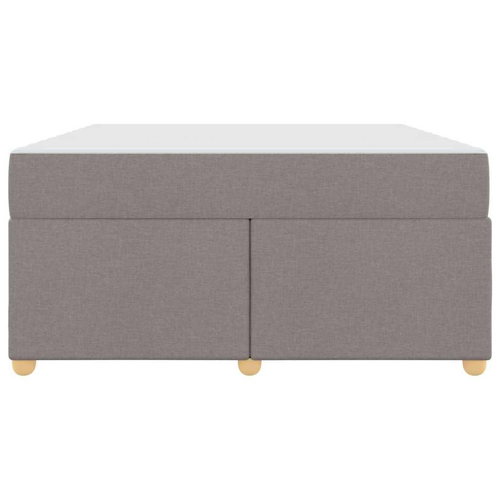 Cadre de lit avec matelas Taupe 140 x 200 cm tissu - XIOS