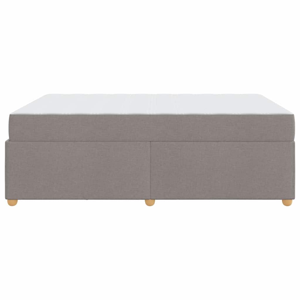 Cadre de lit avec matelas Taupe 140 x 200 cm tissu - XIOS