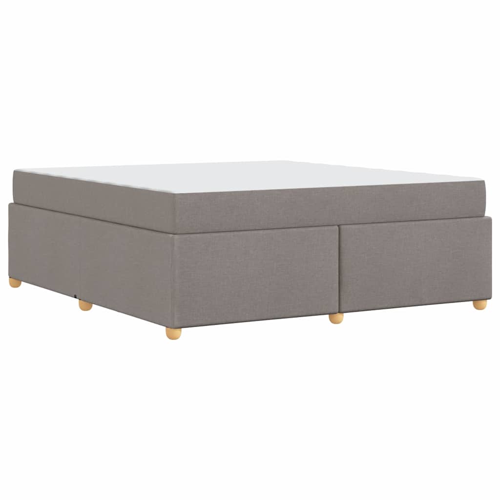 Cadre de lit avec matelas Taupe 180 x 200 cm tissu - XIOS