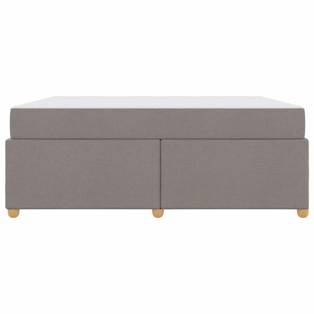 Cadre de lit avec matelas Taupe 180 x 200 cm tissu - XIOS