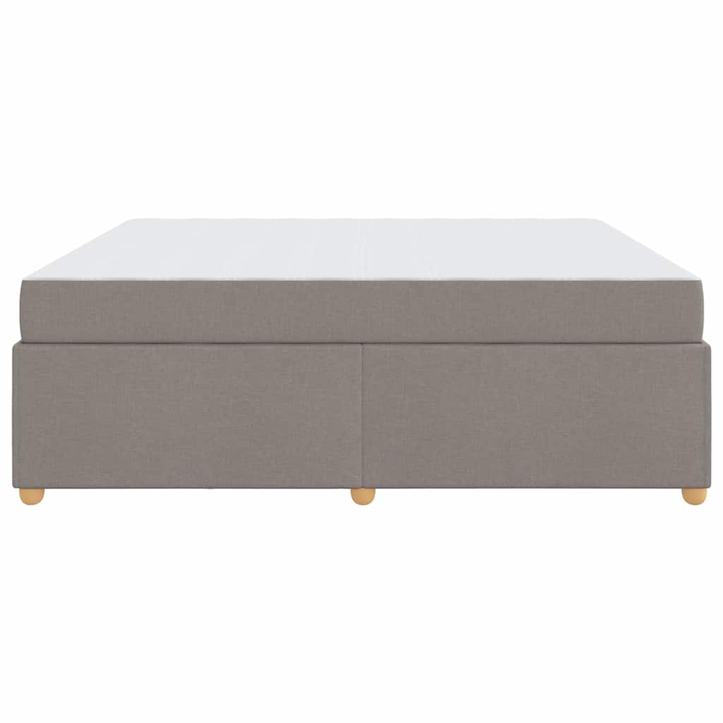 Cadre de lit avec matelas Taupe 180 x 200 cm tissu - XIOS