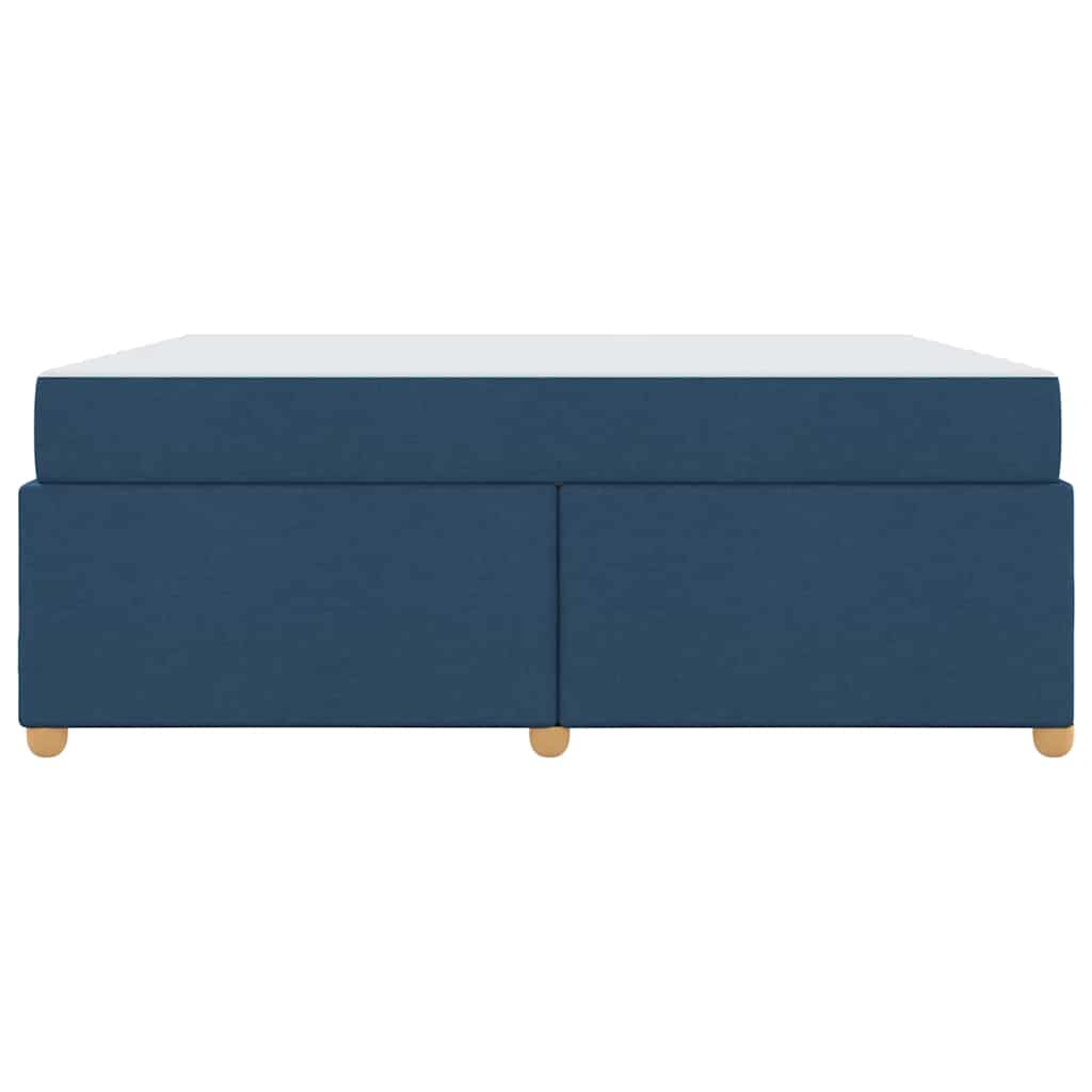Cadre de lit avec matelas Bleu 180 x 200 cm tissu - XIOS