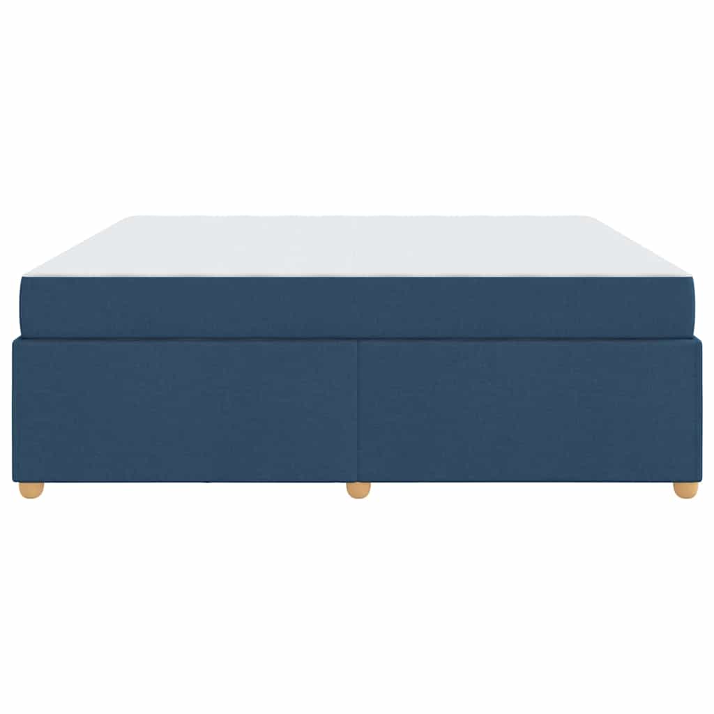 Cadre de lit avec matelas Bleu 180 x 200 cm tissu - XIOS