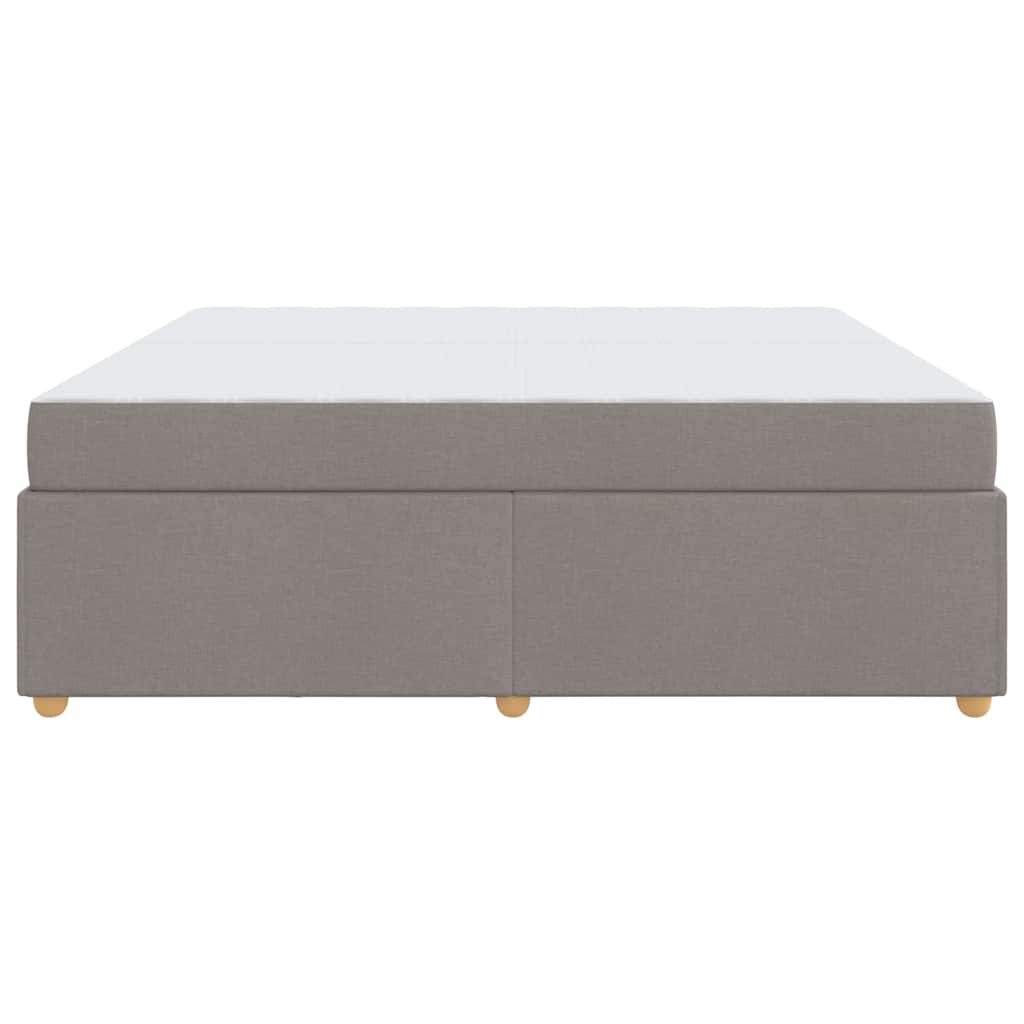 Cadre de lit Taupe 200 x 200 cm tissu