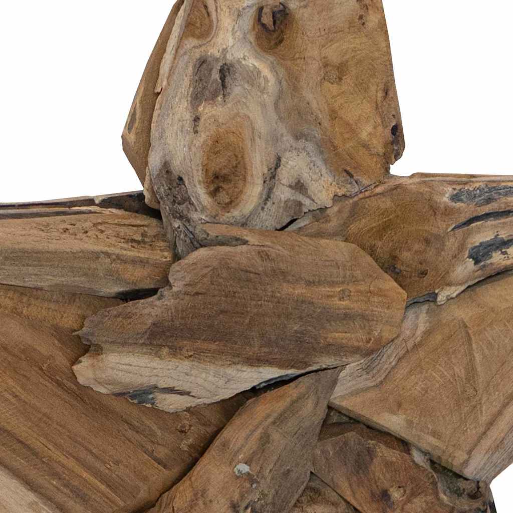 Étoile de Noël Marron 60 x 5 x 75 cm Bois de teck massif - XIOS