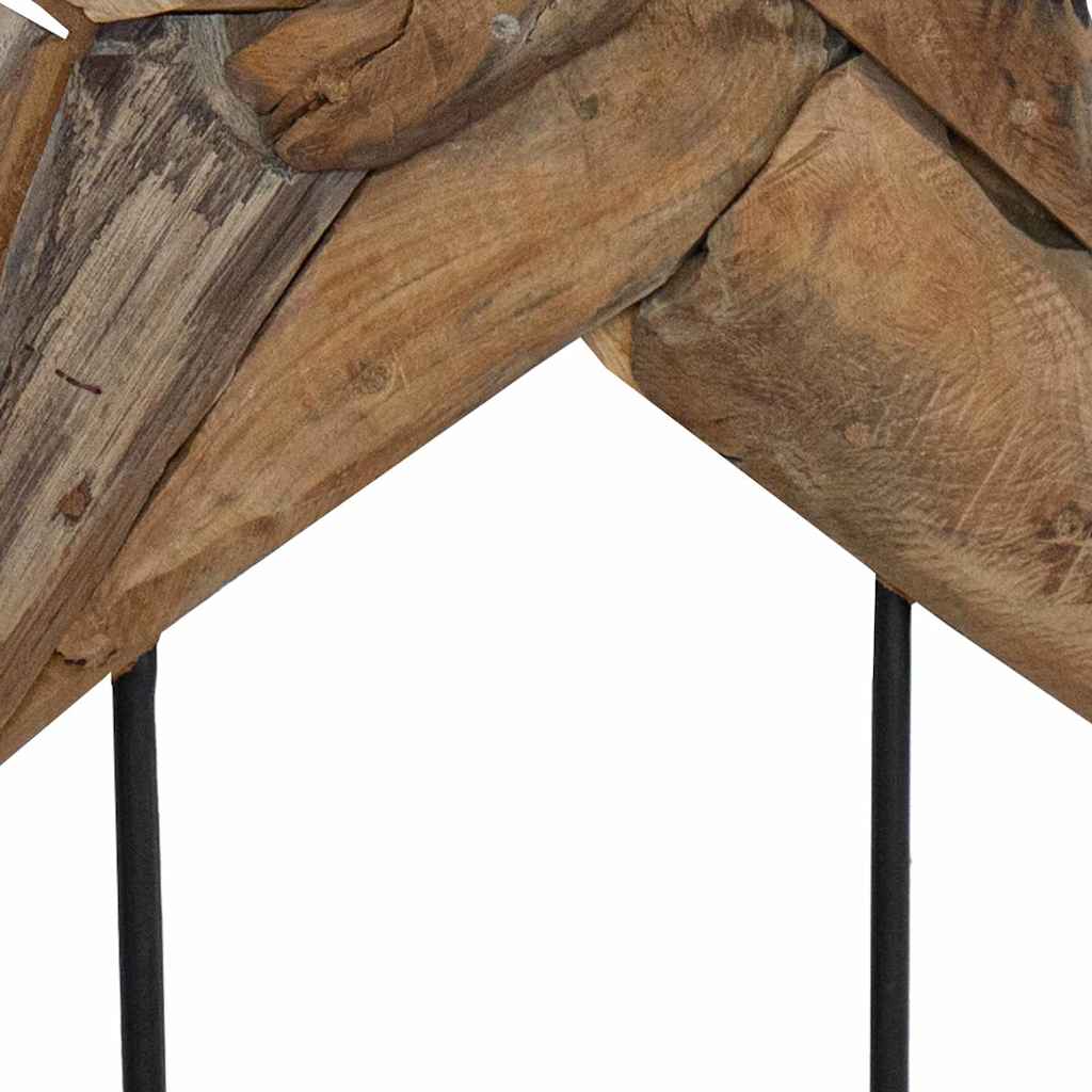 Étoile de Noël Marron 60 x 5 x 75 cm Bois de teck massif - XIOS