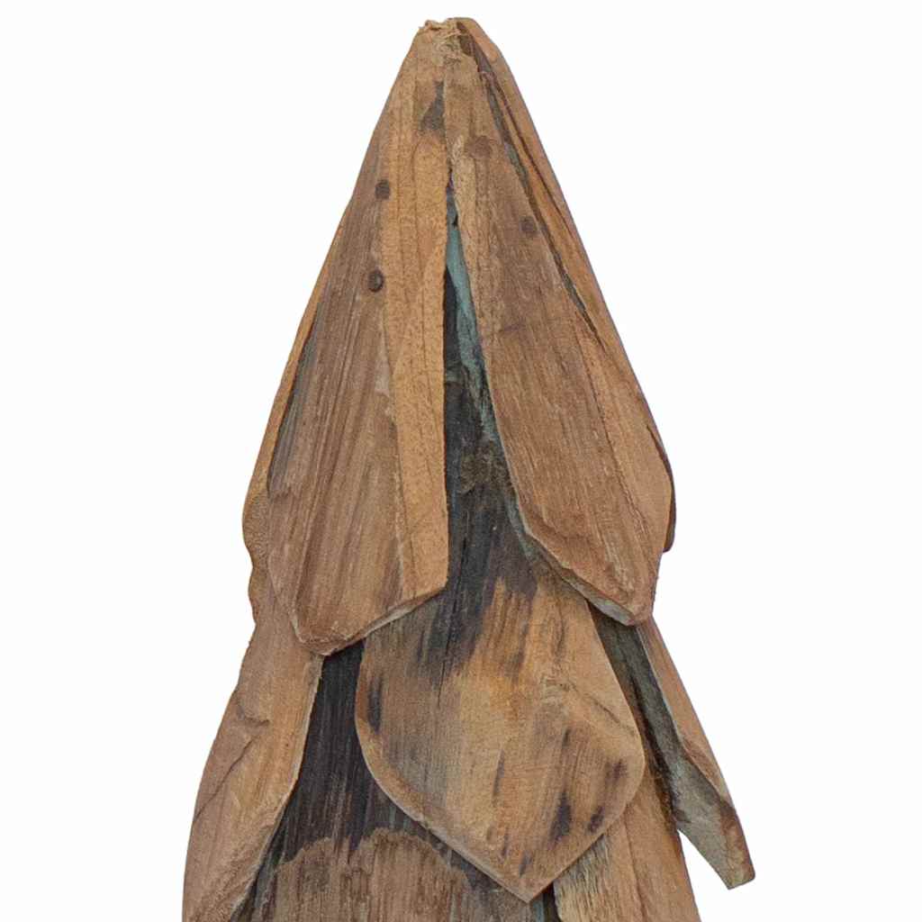 Sapin de Noël avec support Marron 51 cm Bois de teck solide - XIOS