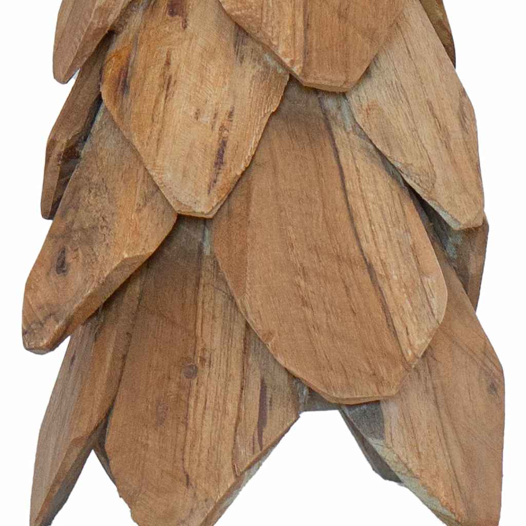 Sapin de Noël avec support Marron 50 cm Bois de teck solide - XIOS