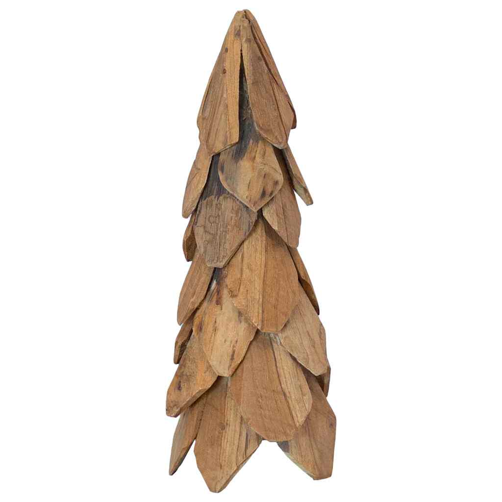 Sapin de Noël avec support Marron 51 cm Bois de teck solide - XIOS