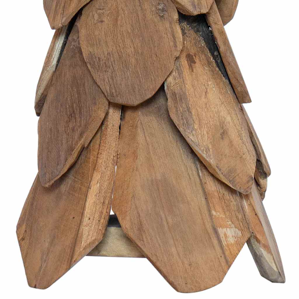 Sapin de Noël avec support Marron 80 cm Bois de teck solide - XIOS