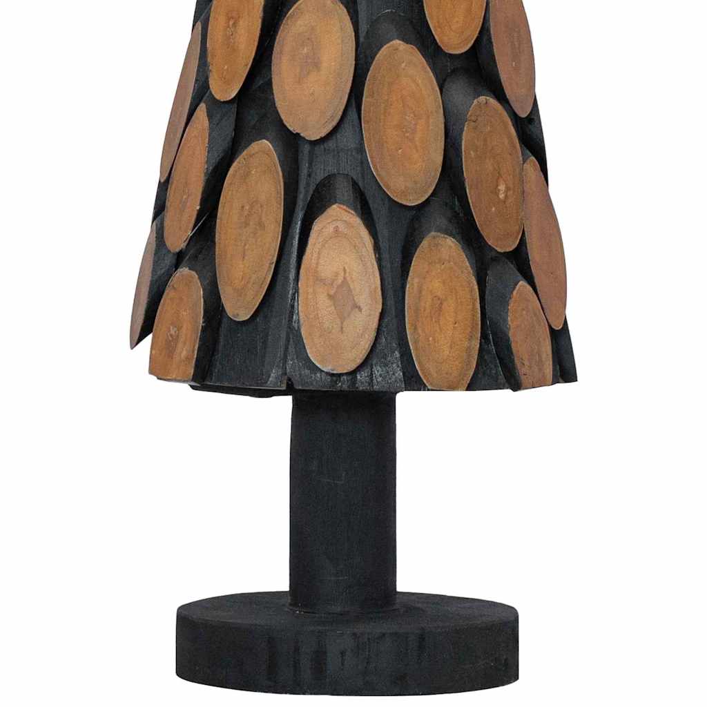Sapin de Noël avec support Marron 60 cm Bois de teck solide - XIOS