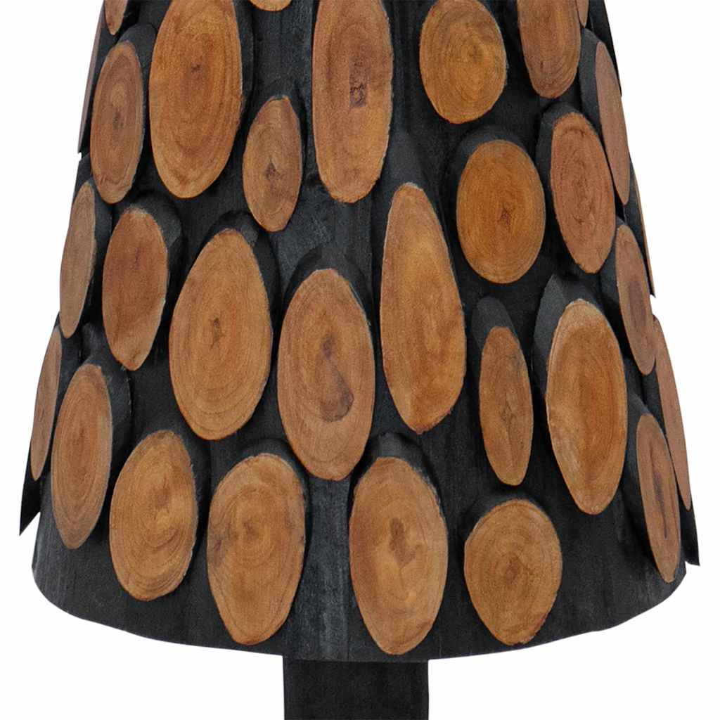 Sapin de Noël avec support Marron 120 cm Bois de teck solide - XIOS