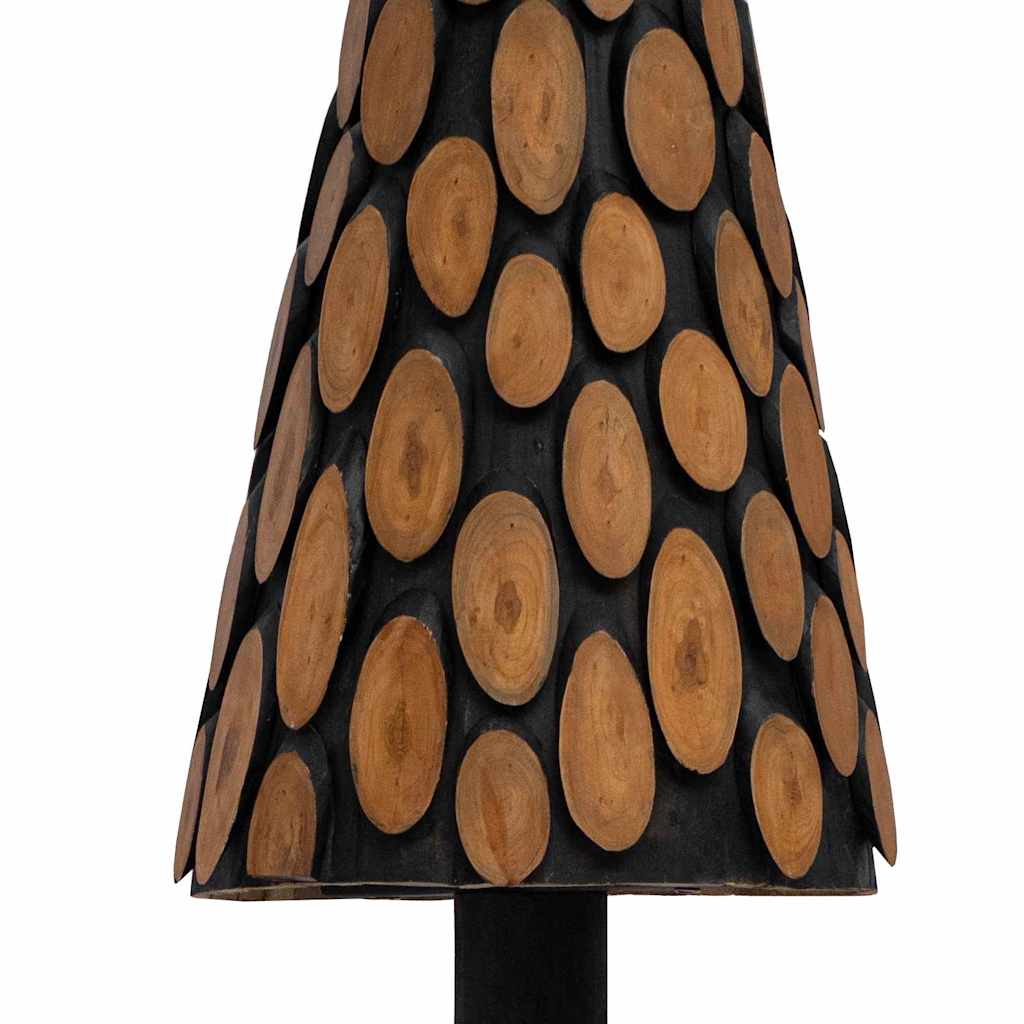 Sapin de Noël avec support Marron 150 cm Bois de teck solide - XIOS