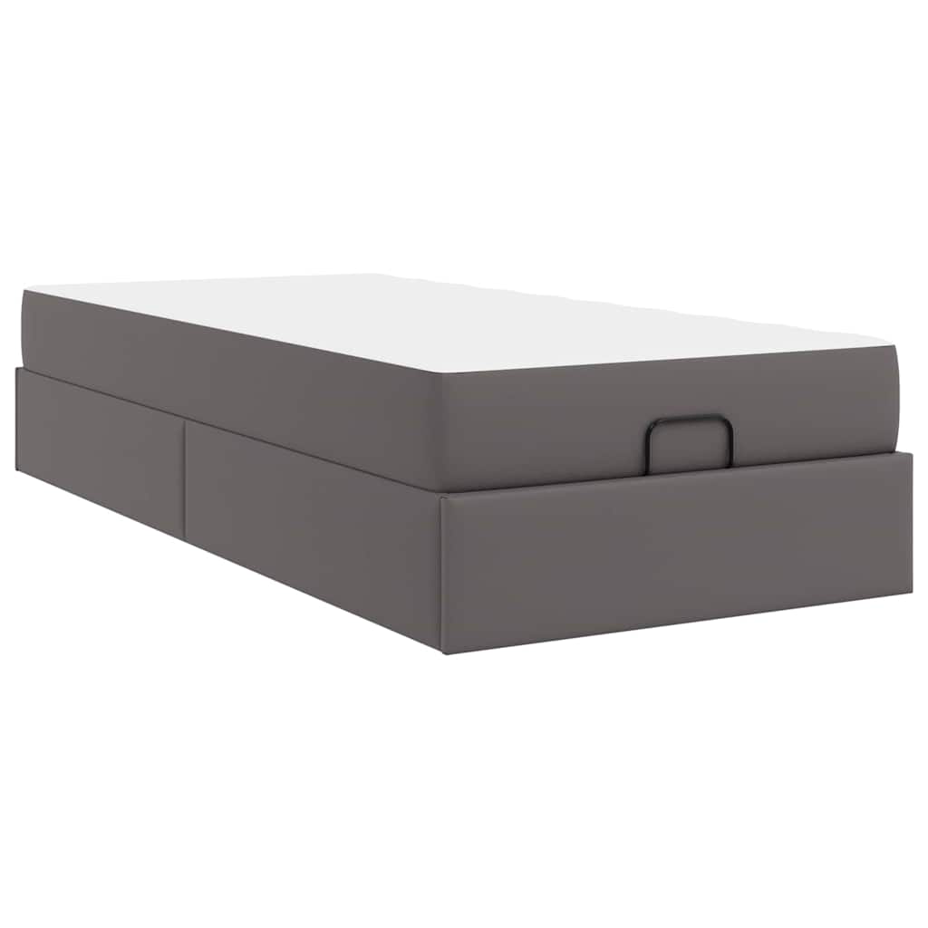 Cadre de lit avec matelas Autre 2 pcs Gris PVC - XIOS