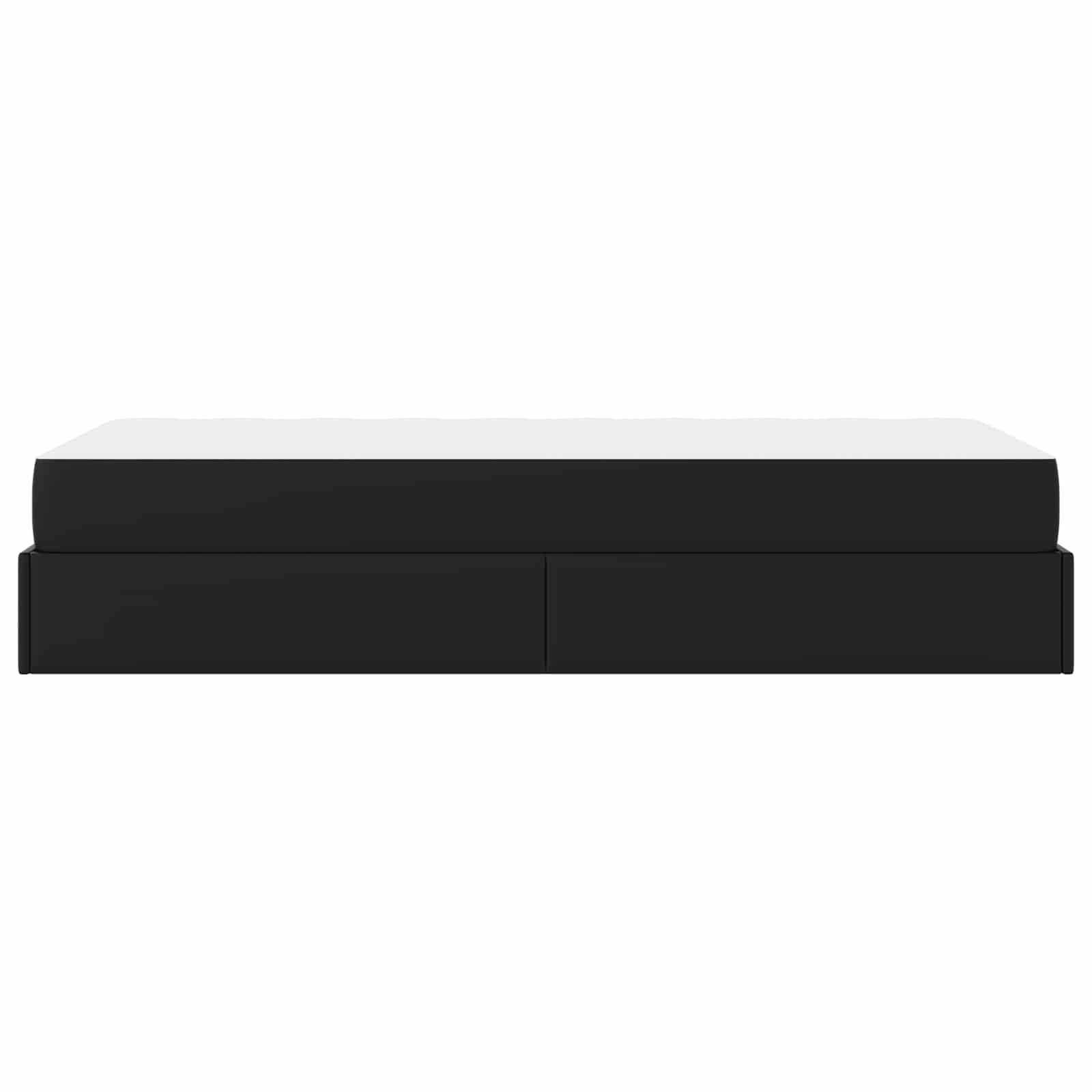 Cadre de lit avec matelas Autre 2 pcs Noir PVC - XIOS