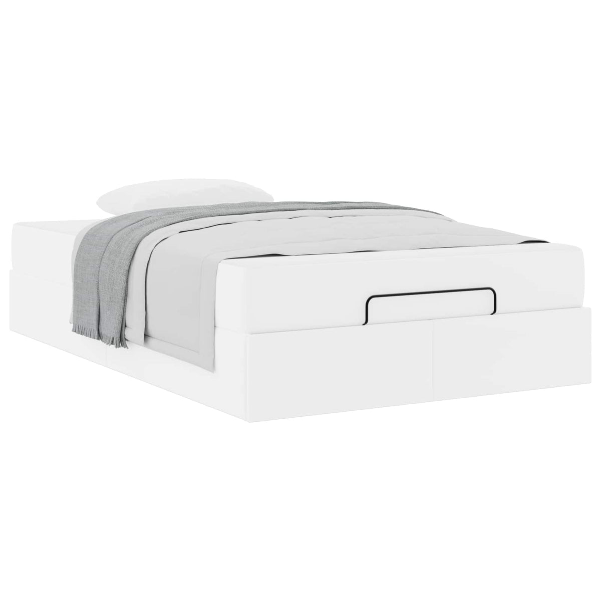 Cadre de lit avec matelas Autre 2 pièces Blanc PVC