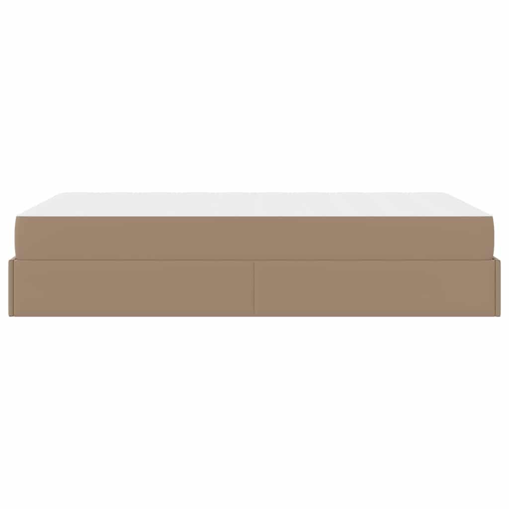 Cadre de lit avec matelas Cappuccino 120 x 190 cm Faux cuir - XIOS