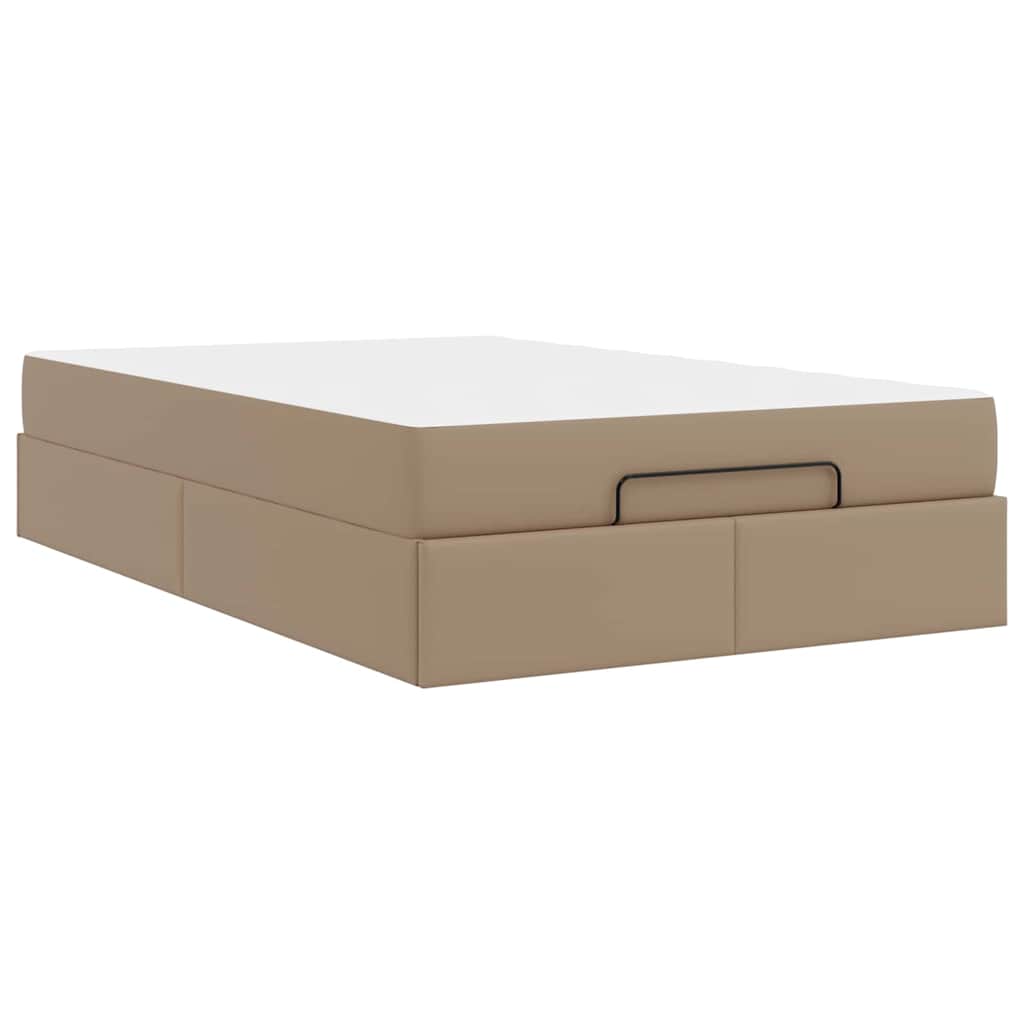 Cadre de lit avec matelas Cappuccino 120 x 200 cm Faux cuir - XIOS