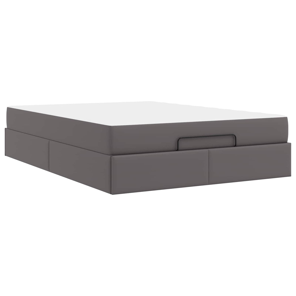 Cadre de lit avec matelas Autre 2 pièces Gris PVC
