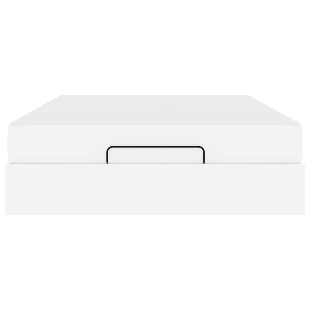 Cadre de lit avec matelas Autre 2 pièces Blanc PVC