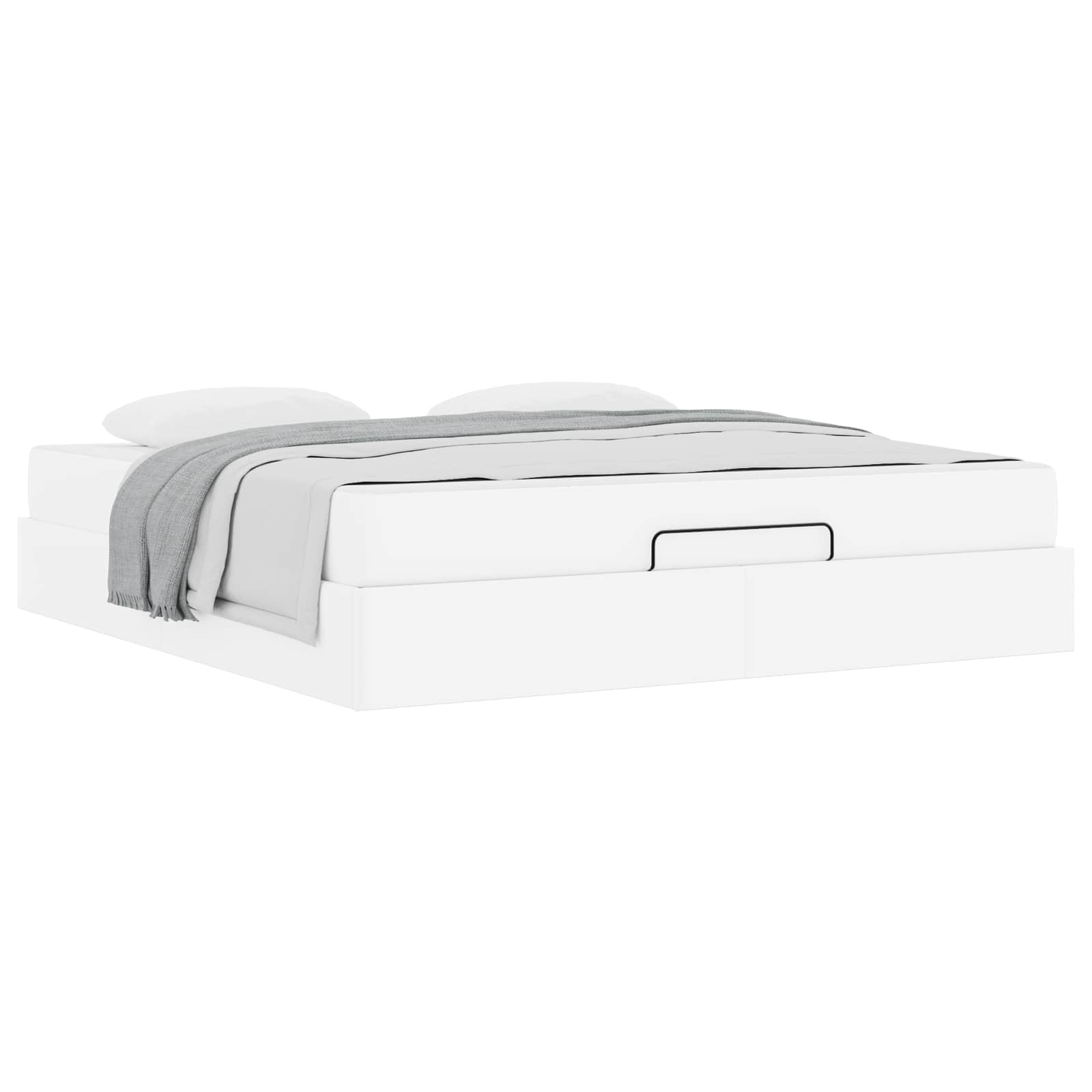 Cadre de lit avec matelas Autre 2 pcs Blanc PVC - XIOS